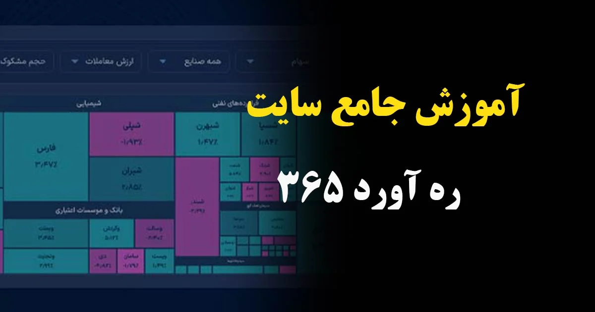 💰راهنمای گام به گام کار با سایت ره‌آورد 365